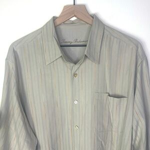 Tommy Bahama Silk Casual Long Sleeve Button‎ Down Shirt Men’s Size XL